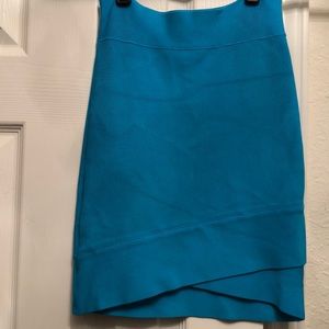 BCBG MaxAzria blue power skirt
